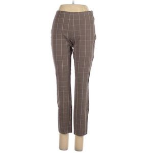 Womens Brown Plaid Pants